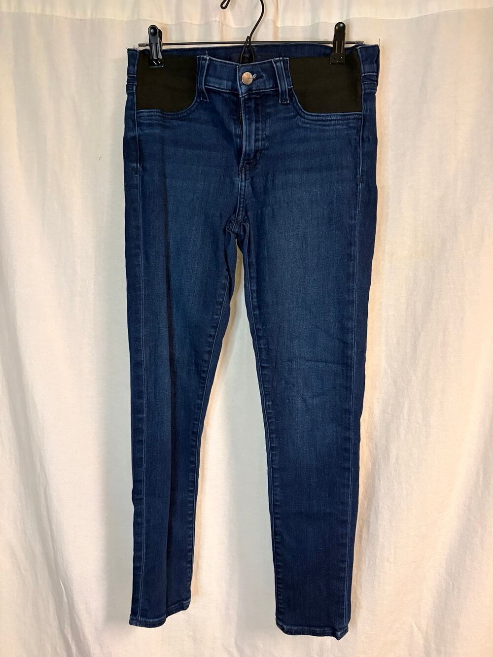 Joe’s Jeans Maternity Skinny Jeans Dark Wash Elastic Side Panel Size 28